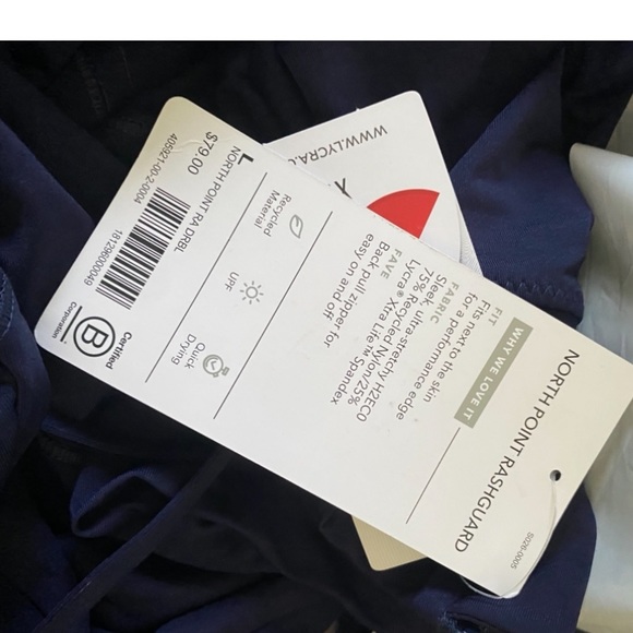 ATHLETA NORTH POINT RASHGUARD // Dress Blue - Picture 5 of 8